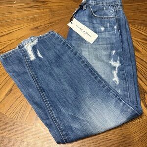 Flying Monkey Distressed Denim Skinny Jeans